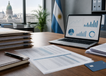 Ilustración editorial sobre fondos de asistencia laboral, cuentas de empleadores y pagos indemnizatorios